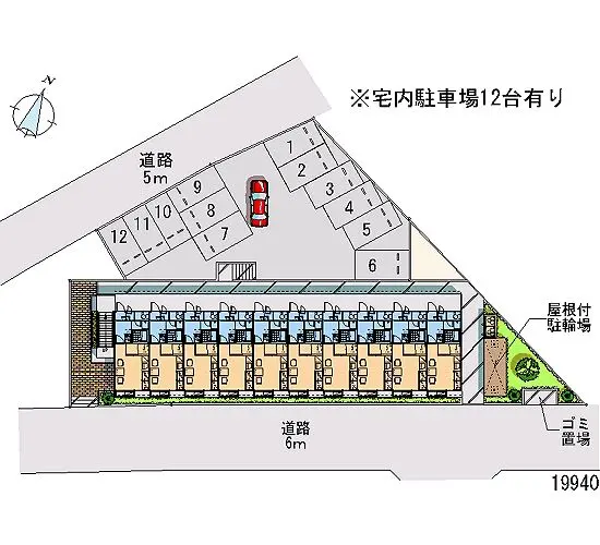 ★手数料０円★柏市みどり台２丁目　月極駐車場（LP）